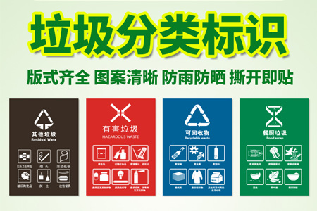 垃圾分類標(biāo)識(shí)貼紙